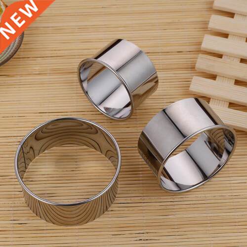 3pcs Stainless Steel Round Dumplings Molds Set Cutter Maker