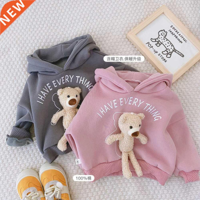 2-7 Years Autumn Winter Girls Boys Cute Cartoon Bear Sweatsh