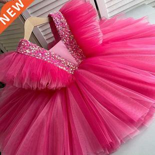 Wedding Birthday Dresses For Girls 3-8 Years Elegant Party S