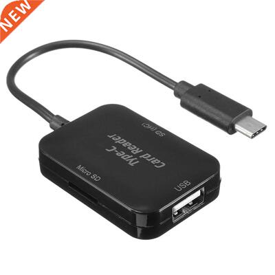 USB Type C to USB 2.0 Hub SD TF Memory Card Reader OTG Adapt