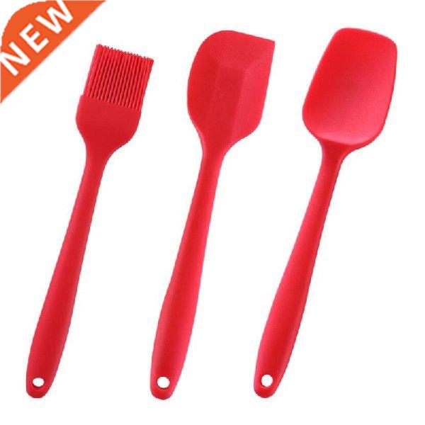 3Pcs Silicone Cream Butter Cake Spatula Pastry Oil Brush
