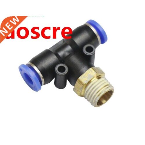 10 Pcs/Lot PB4-02 T-Type Equal Pass Pneumatic Fittings tube