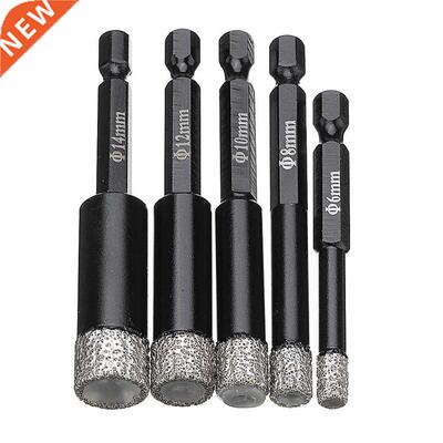 6/8/10/12/14mm Diamond Dry Drill Bits Set Marble Ceramic Til