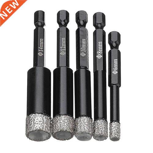 6/8/10/12/14mm Diamond Dry Drill Bits Set Marble Ceramic Til
