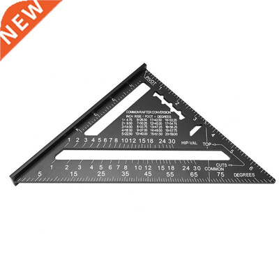7 Inch Triple-Cornered Ruler, Aluminum Protractor, Layout Me