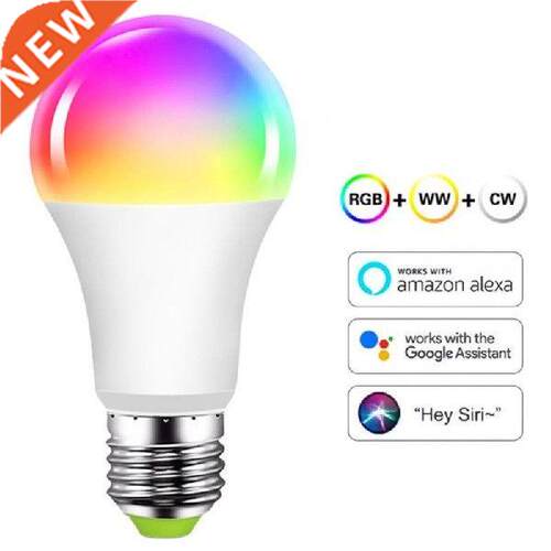 WiFi Smart Light Bulb E27 RGB LED Lamp Intelligent Dimmable