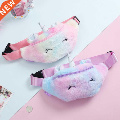 2022 Cute Unicorn Female Waist Bag Kids Fanny Pack Cartoon P