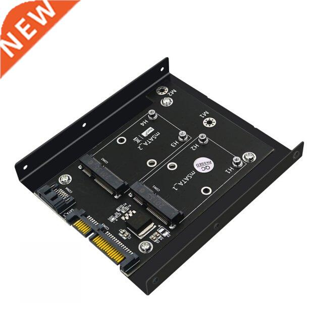 Msata SSD to Dual 2.5 inch SATA3 Adapter Converter Cards wit