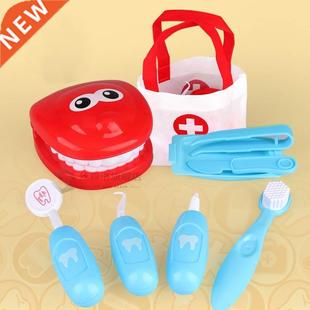 9Pcs Pretend Play Toy Dentist Check Teeth Model Set Supplie