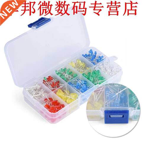 375PCS 3MM 5MM LED Light Emitting Diode Bes Resistance Lig