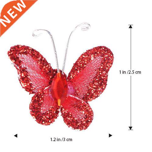 Butterfly Decorations Glittering Decorative Favor Wedding