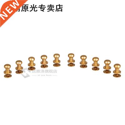 10pcs Decorative Buttons Leather Tools Brass Bag Rivet Screw