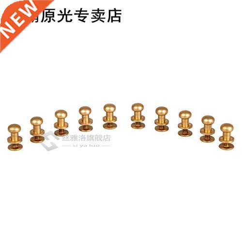 10pcs Decorative Buttons Leather Tools Brass Bag Rivet Screw