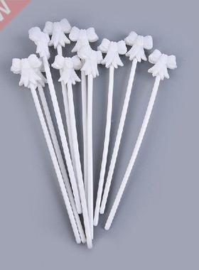 New 10pcs 19cm Automatic Balloon Towbar White Bow-Knot Ball