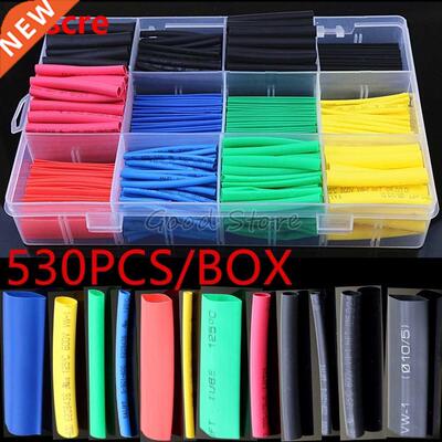 530PCS/580PCS/260PCS Heat Shrink Tubing Insulation Shrinkabl