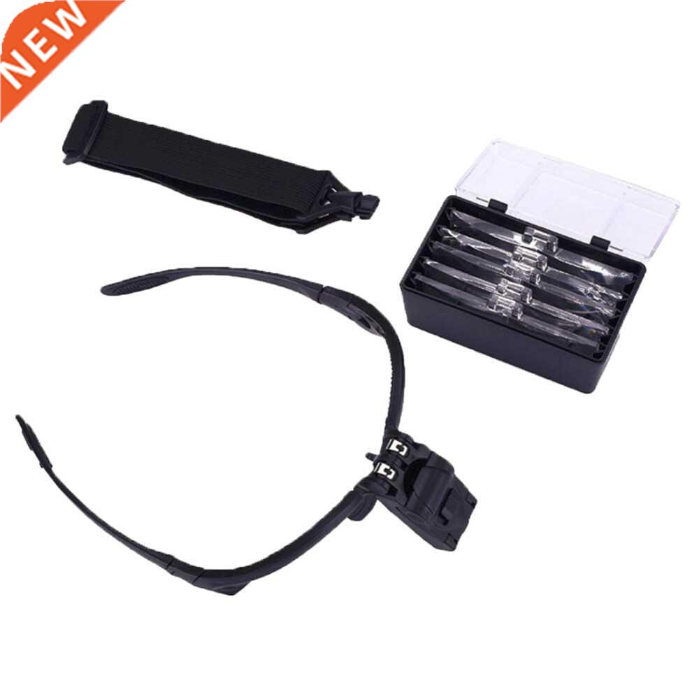 1.0/1.5/2.0/2.5/3.5X 5PC Glasses Loupe Optical Lens Headband