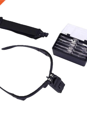 1.0/1.5/2.0/2.5/3.5X 5PC Glasses Loupe Optical Lens Headband