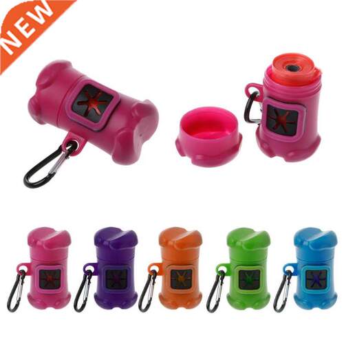 Pet Dog Bone Shape Waste Poo Garbage Dispenser Box Clean Up