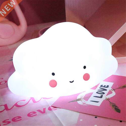 Cloud Shape Button Battery Night Light Children Light Baby N