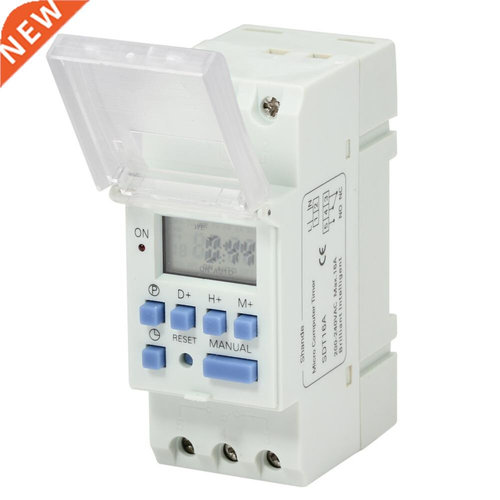 AC 220V 16A Weekly LCD Din Rail Timer Switch Microcomputer R