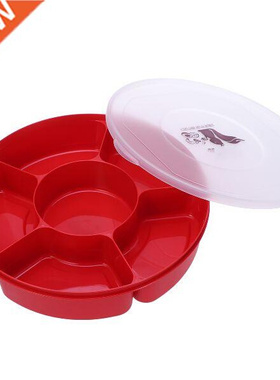 Tray Serving Platter Snack With Divided Lid Candy Fruit Nut