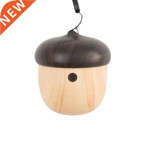 Mini Wireless Bluetooth Speaker Stereo Wood Grain Nut