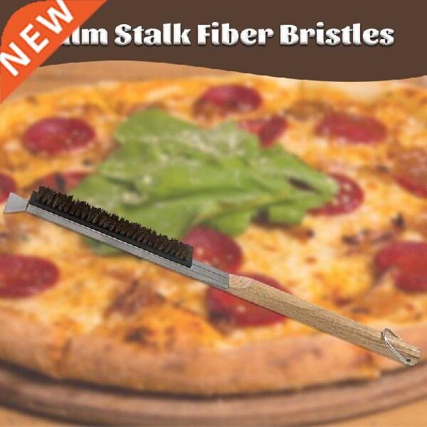 94PF Rubber Wood Hand Grill Brushes with Palm Stalk Fiber