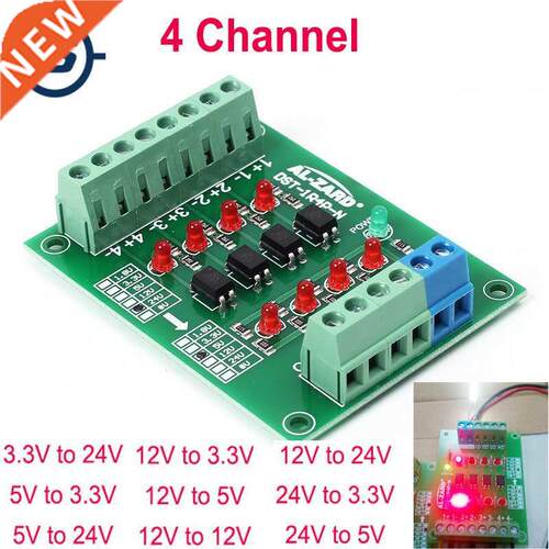 Optocoupler Isolation Board Voltage Converter 24V to 3.3V/5V