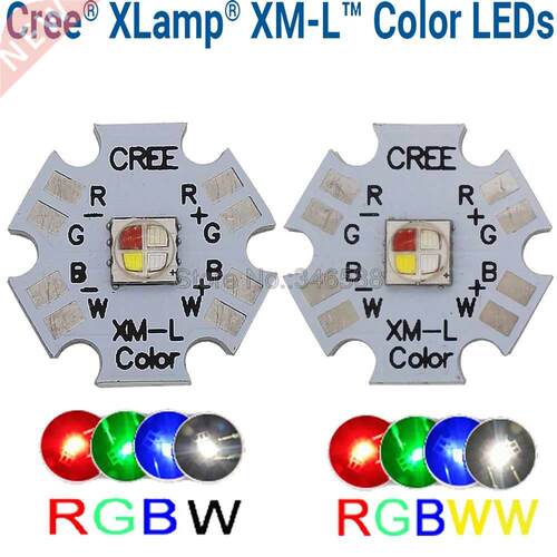10w Cree XLamp XM-L XML RGBW RGB White or RGB Wm White Col