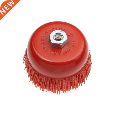1 piece 115* M14 Cup Nylon Abrasive Brush Wheel P80 Pile Pol