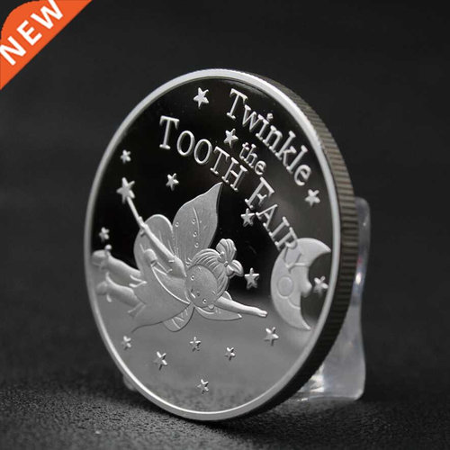Tooth Fairy Commemorative Silver Coin Children Baby Teeth G