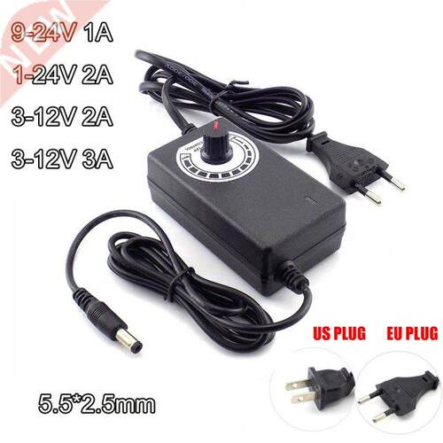 AC/DC AC 100-220V to DC 9-24V 3-12V 2A 3A Adjustable Power A
