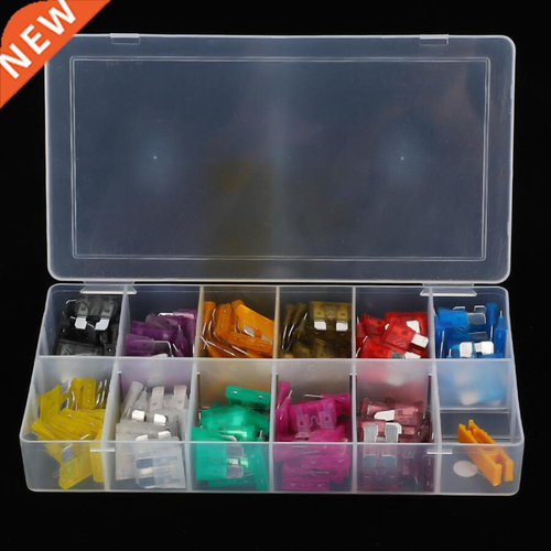 165Pcs Medium Car Blade Fuse 2~40Amp Assortment Kit Coloured