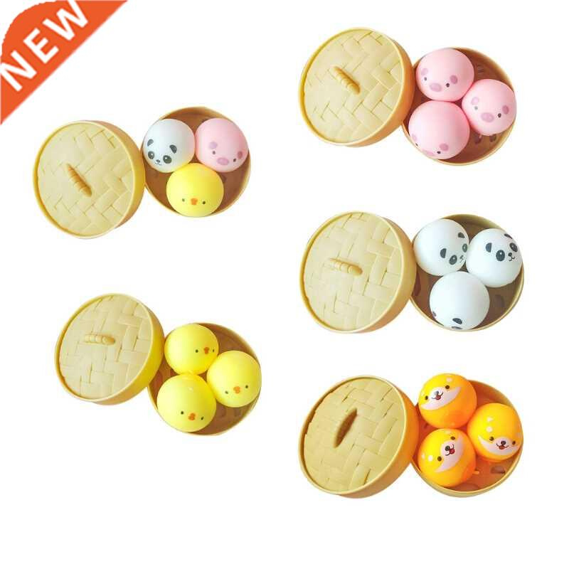4In Fidget Toy Portable Stuffed Bun Soft TPR Gadget Novelty