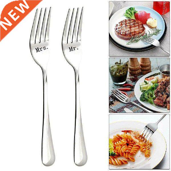 Valentine's Day Mr. Mrs. Fork Set Tea Cake Snack Fork