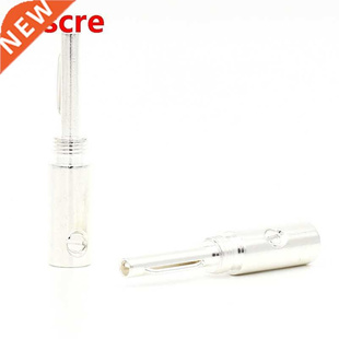 plated Banana plug 8pcs adapter Silver banana Ban lot