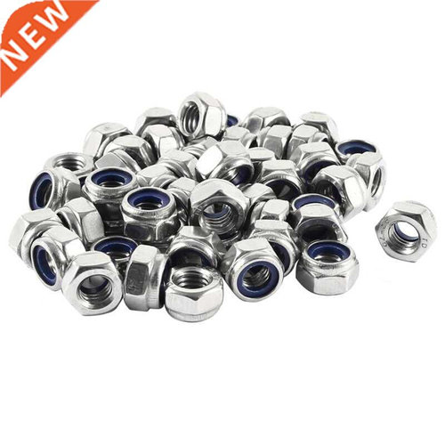 50 Pcs 04HC A2 70 Hex Nylock Lock Nut M8 8mm