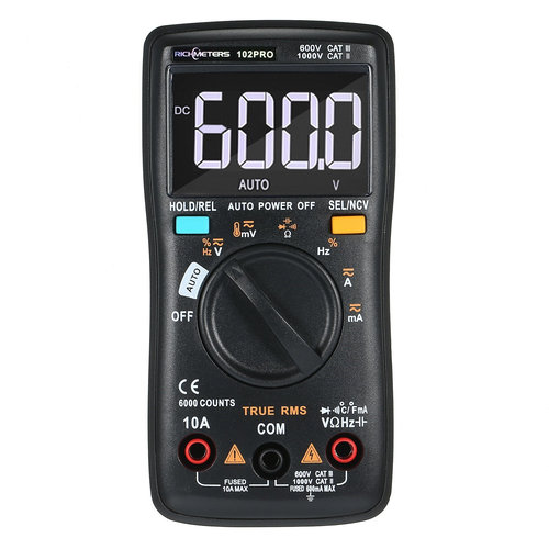 RM102Pro Digital Multimeter Auto 6000 counts Back light AC/D