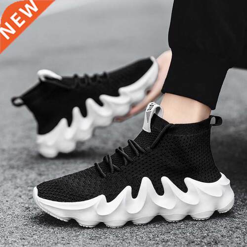 Sock Sneakers Shoes for Men Lace-up Casual Soft Breathable M