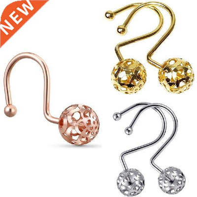 Shower Curtain Hooks Rings,Set Of 12 Decor ,Metal Rustproof