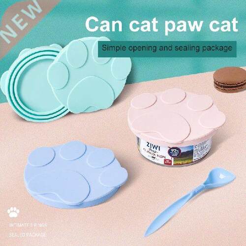 Portable Silicone Dog Cat Canned Lid Reusable Food Storage