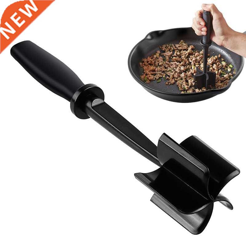 2 PCS Meat Chopper, 5 Curve lades Ground eef Masher Meat/P