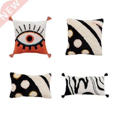 Boho Neutral Throw Pillow Cover Tribal Bohemian Tufted Pillo