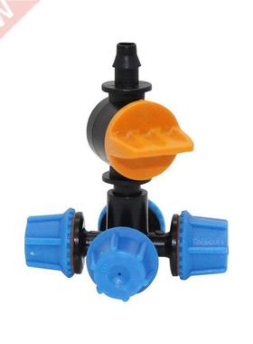 10 sets 360 Degree Atomization Misting Cross Nozzles with 6m
