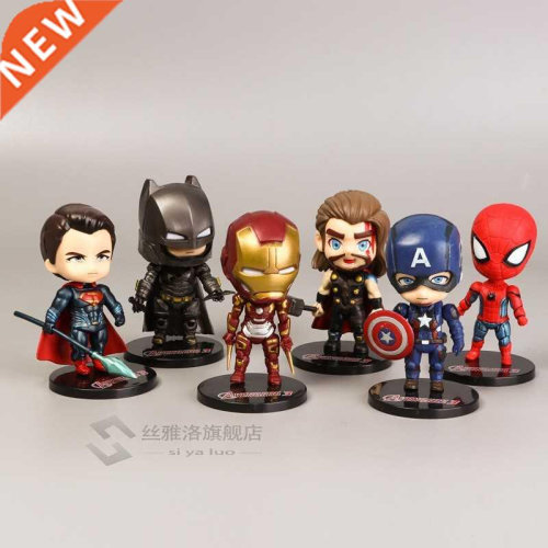 6pcs Avengers Cake Topper Cake Decorating Super Hero Party F