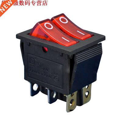 6 voet dubbele rode verlichte tuimelschakelaar KCD8-212N KCD