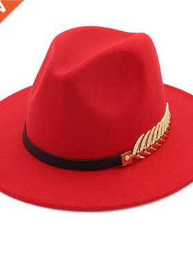 Ladies Wool Fedora Warm Jazz Hat Chapeau Femme feure Panaman