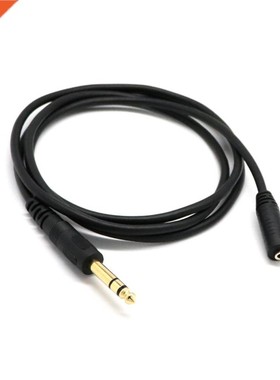 6.35mm 1/4 Inch Plug Male To 3.5mm Jack Female Socket Headph