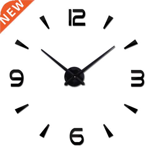Brief Fashion Wall Clock For Living Room Design Acrylic Mirr