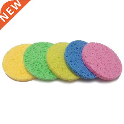 5Pcs 6cm Face Round Makeup Remover Tools Natural Wood Pulp
